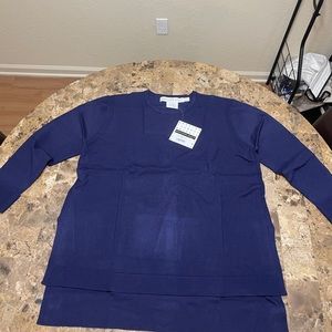 NEW! Gretchen Scott Sneek A Peek Knit Sweater